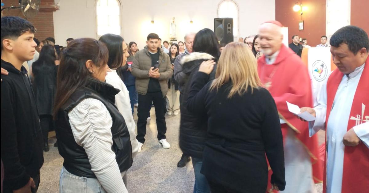 El cardenal Bokalic  confirmoacute a cerca de 200 fieles en Las Termas