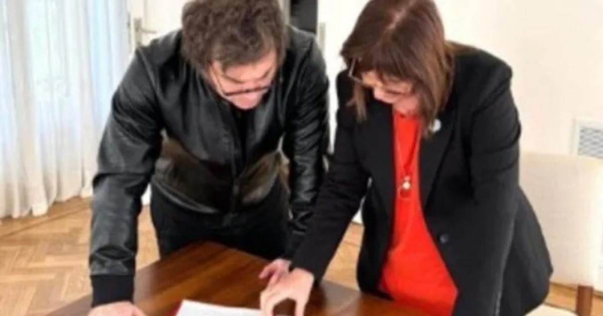 Milei y la ministra de Seguridad Bullrich presentarn la reforma