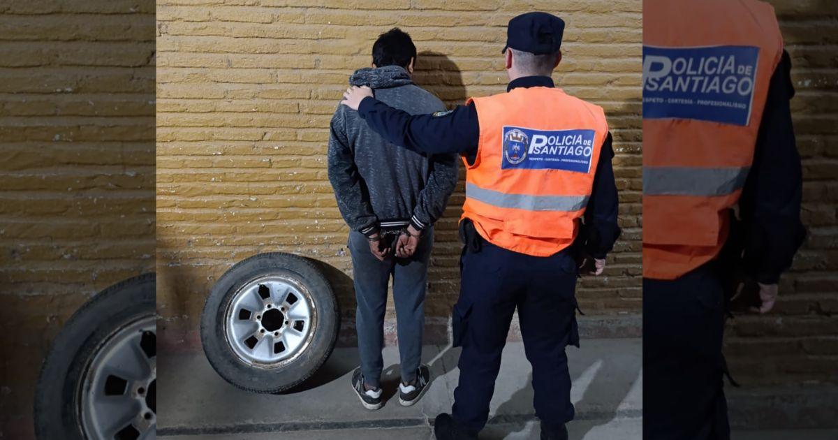 La policía detuvo al implicado en el robo