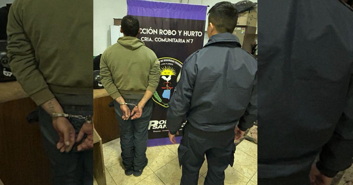 El detenido quedó a disposición de la justicia