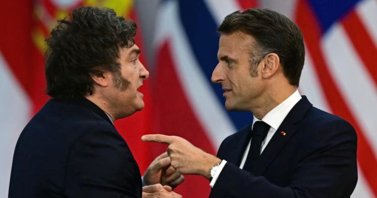 Javier Milei y Emmanuel Macron