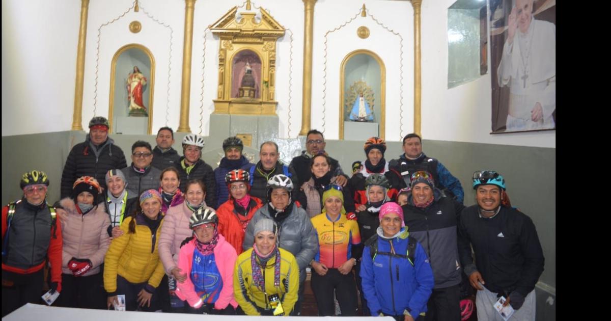 SATISFACCIÓN Cansados pero con gran emoción arribaron los peregrinos en bicicleta a Sumampa Viejo