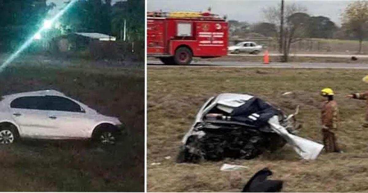 Tragedia- tres muertos en un choque frontal ocasionado por un auto que iba a contramano