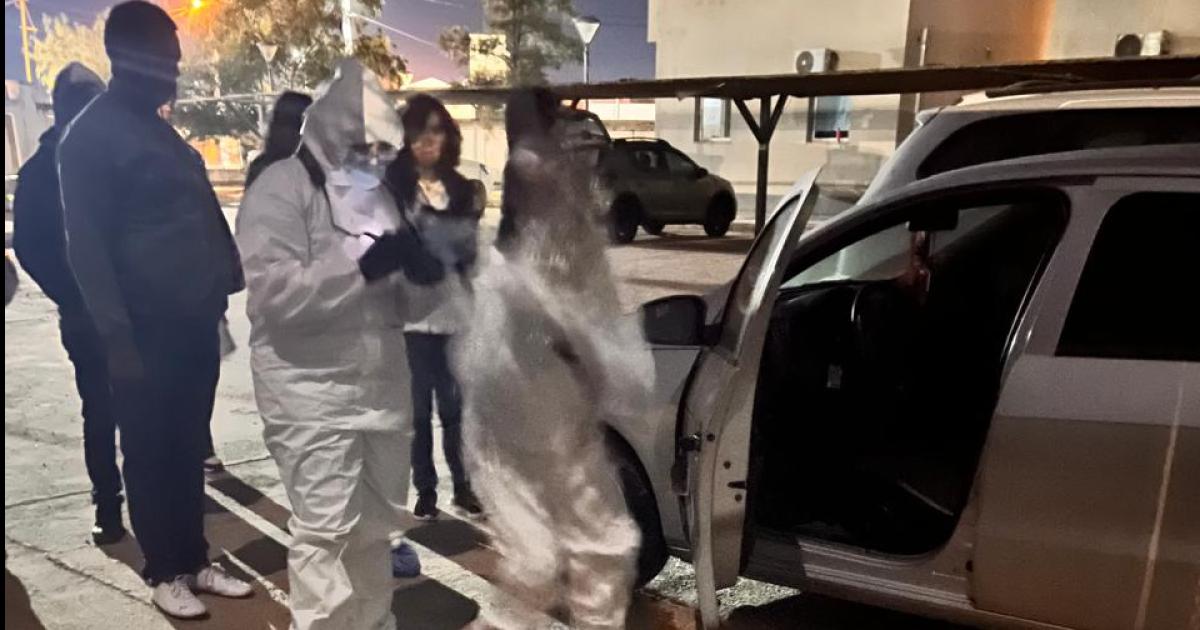 PERICIAS AL AUTO- Los expertos descubrieron sangre en distintos sectores del coche propiedad de Acevedo Hoy Sobrero requerir la preventiva para Alexis Maldonado- prófugos Nahuel Maldonado y José Luis Acevedo