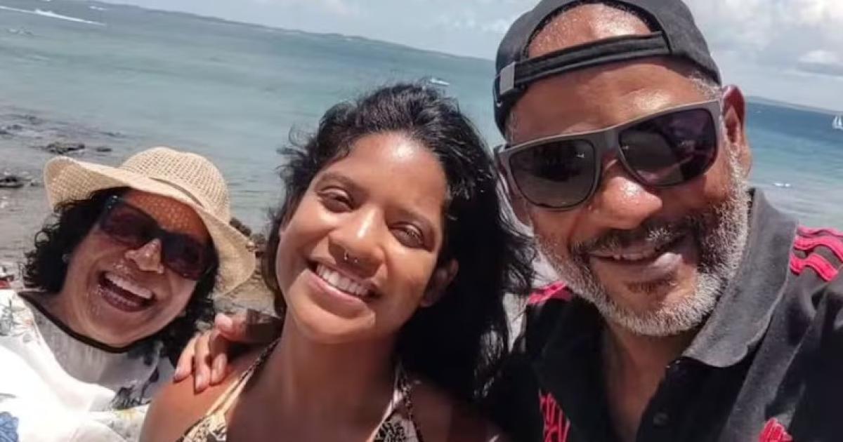 Juliana Marins junto a sus paps Estela y Manoel