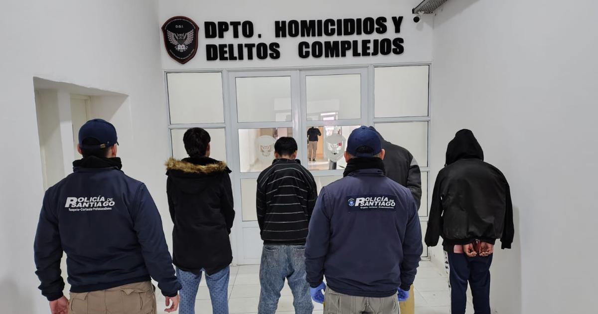 La Banda- un megaoperativo permitió esclarecer un homicidio y detener a cinco personas