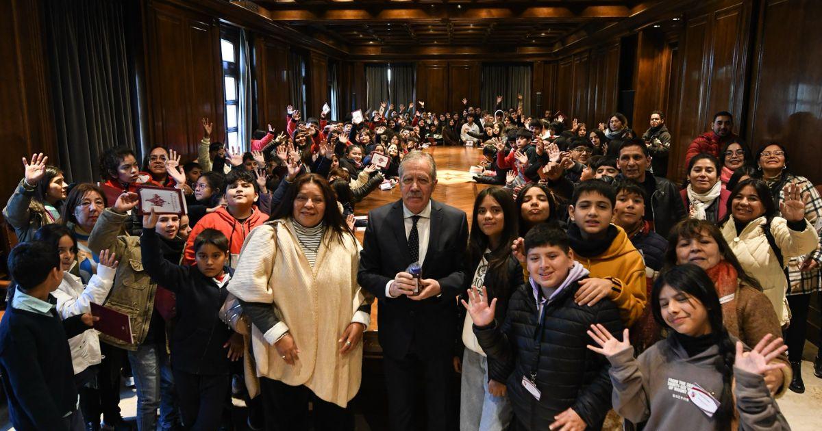 Los alumnos visitaron Casa de Gobierno