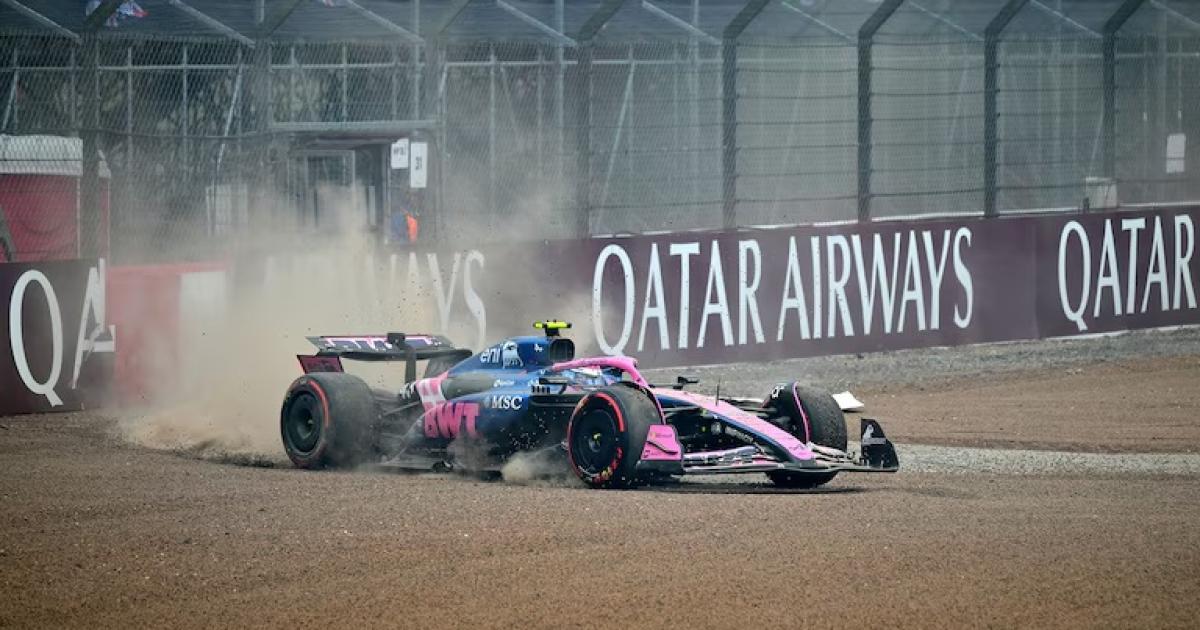 Colapinto abandonoacute la clasificacioacuten del GP de Gran Bretantildea tras despistarse