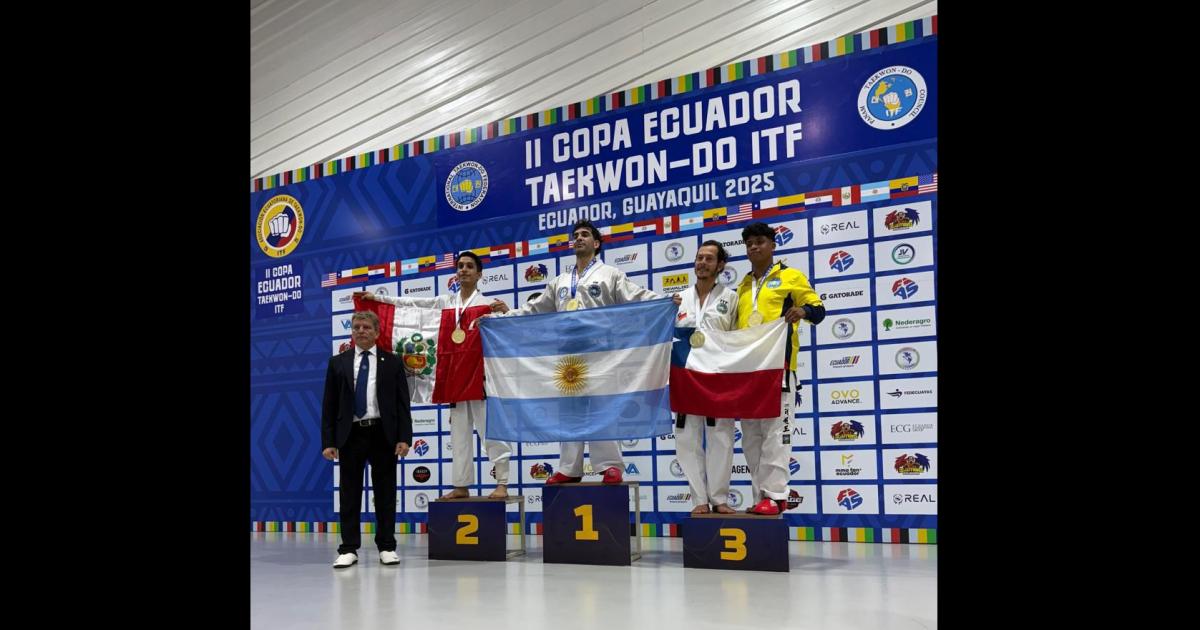 Fernandense obtuvo cuatro medallas de primer puesto en el Torneo Internacional de Taekwondo ITF en Ecuador