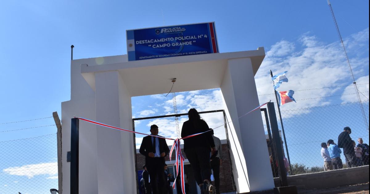 El Gobierno Provincial inauguroacute el Destacamento Policial Nordm 4 en Campo Grande