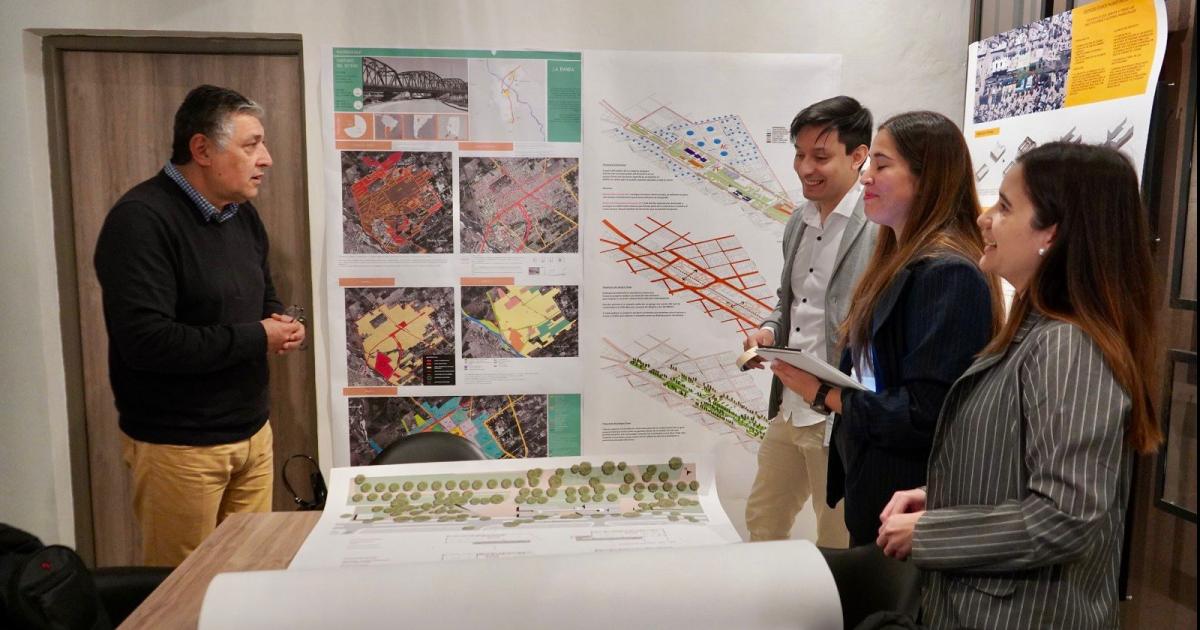 Nediani recibioacute a arquitectos que desarrollan un proyecto urbaniacutestico