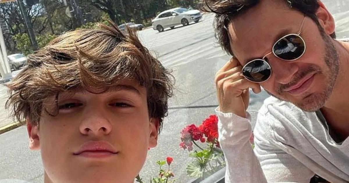 Benjamín Vicuña y su hijo Bautista