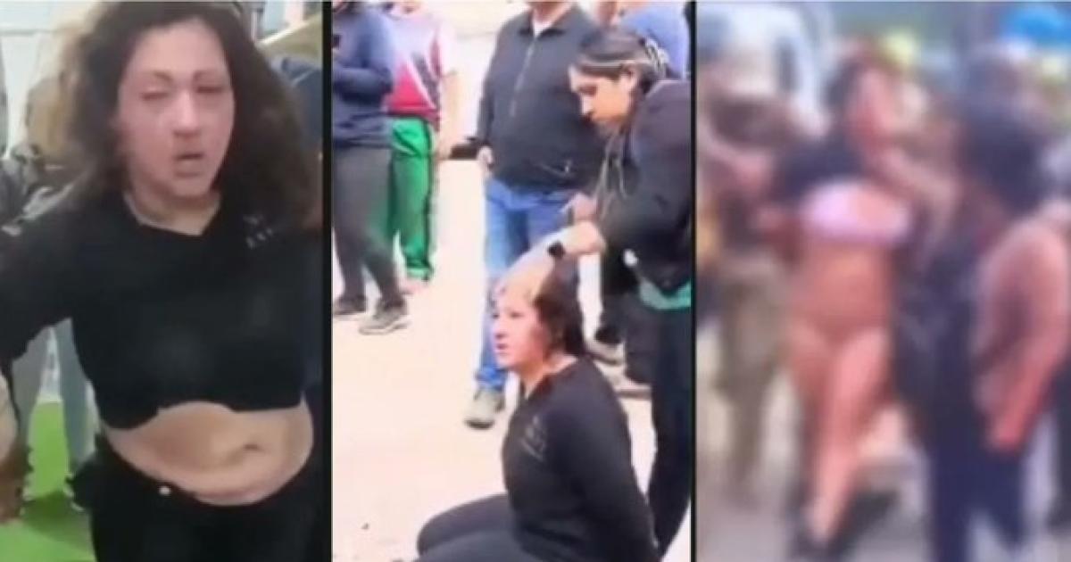VIDEO BRUTAL  Tucumana fue acusada de robar 5 millones- la golpearon le cortaron el pelo y la desnudaron