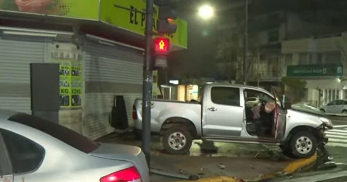 El violento accidente dejó una persona herida