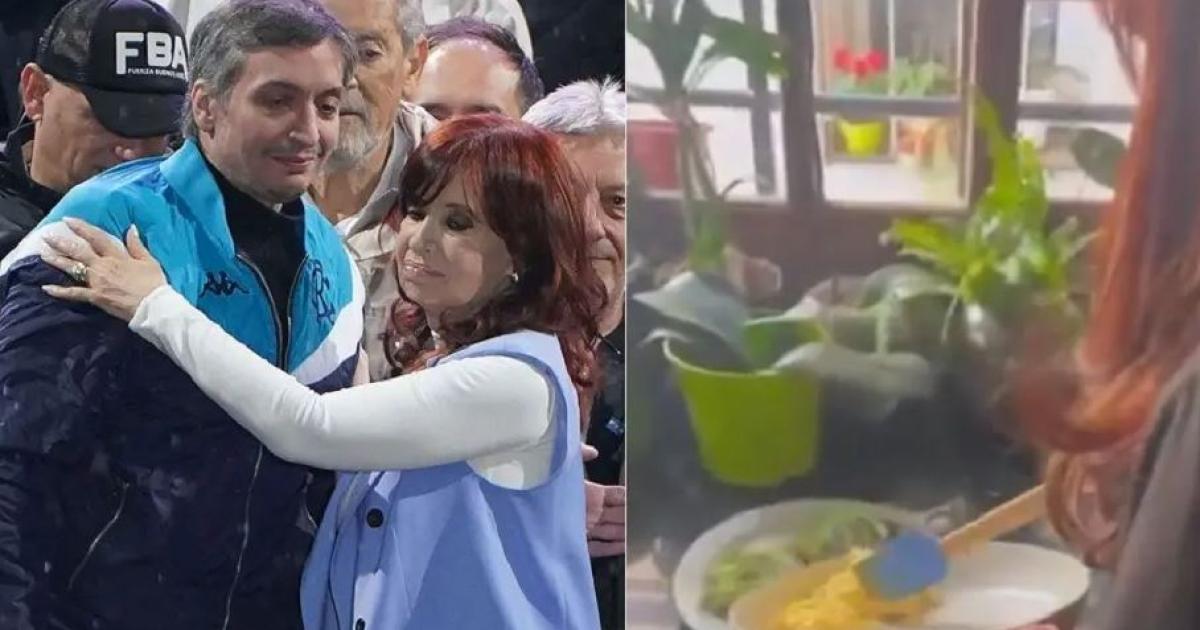 Huevos revueltos poliacutetica y prisioacuten- el video de Cristina en su departamento