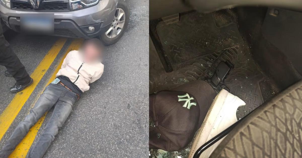 Persecución y captura- detienen a un delincuente con antecedentes tras robar una camioneta