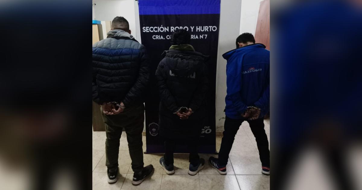 Detenidos por robo calificado