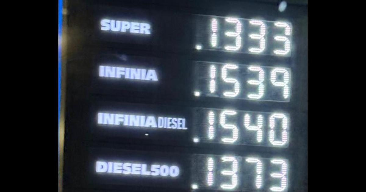 Ya rigen los nuevos precios de los combustibles de YPF en Santiago