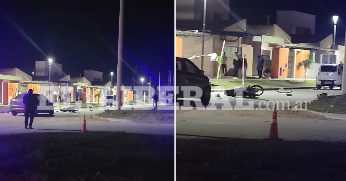 Un muerto tras el choque de una motocicleta y un automoacutevil conducido por una mujer policiacutea