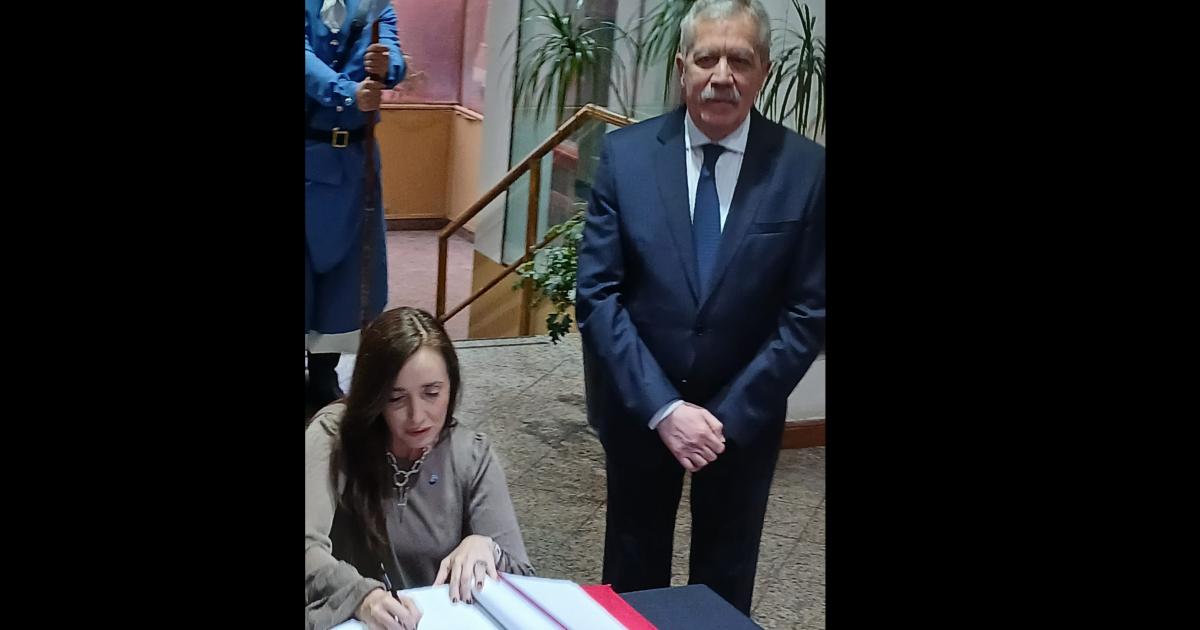 La vicepresidenta Victoria Villarruel ya se encuentra en Santiago del Estero