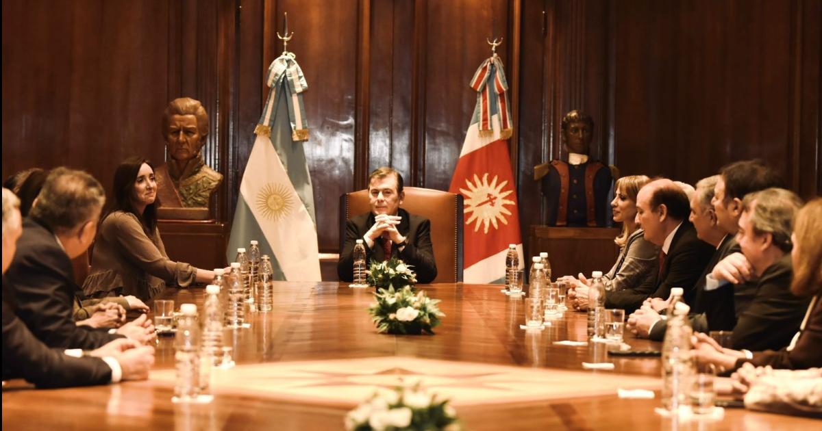 Gerardo Zamora recibioacute a la vicepresidente Victoria Villarruel en Casa de Gobierno