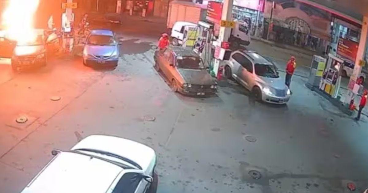 Todo el episodio quedó registrado por las cmaras de seguridad