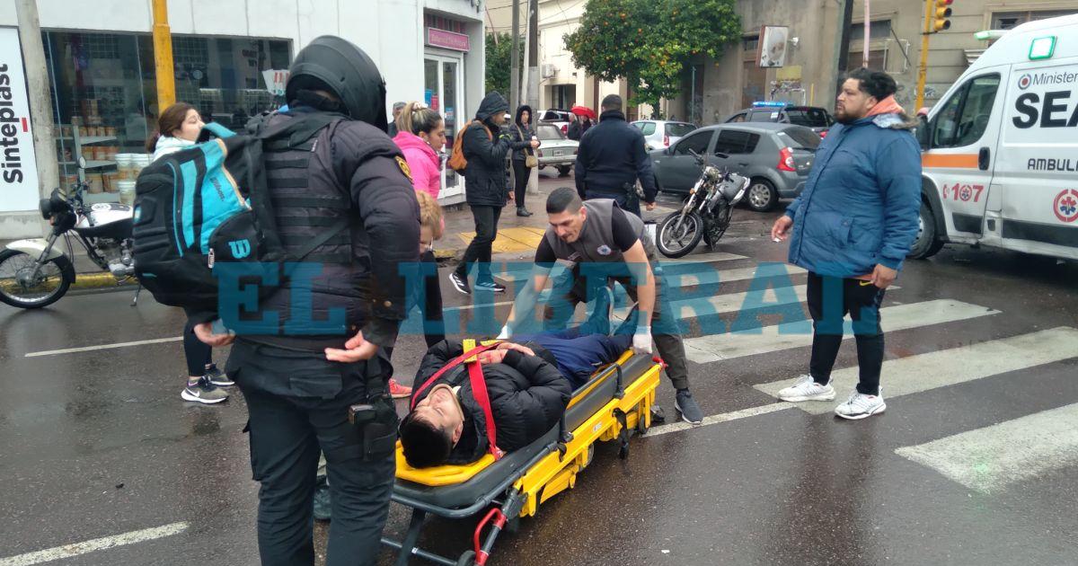 El herido fue trasladado al hospital Regional (Fotos Toms MariniEl Liberal)