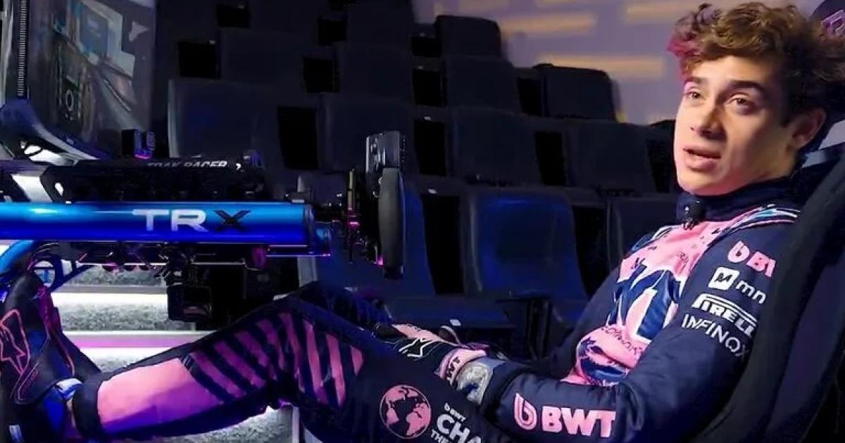 Colapinto recorrioacute el circuito de Beacutelgica en el simulador de Alpine