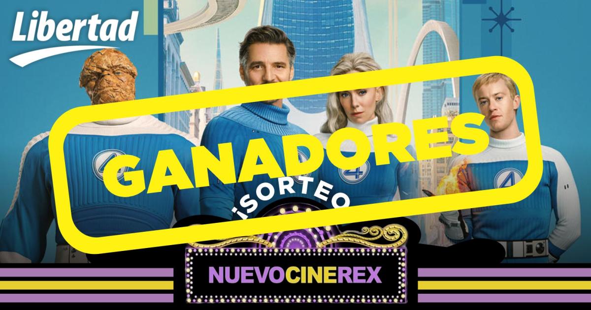 Estos son los ganadores de las entradas para Cine Rex
