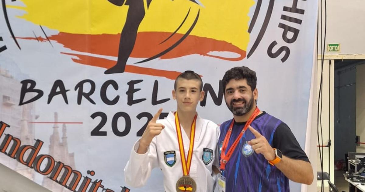 Emanuel García De Pascuale campeón mundial en el Mundial de Taekwondo en Barcelona