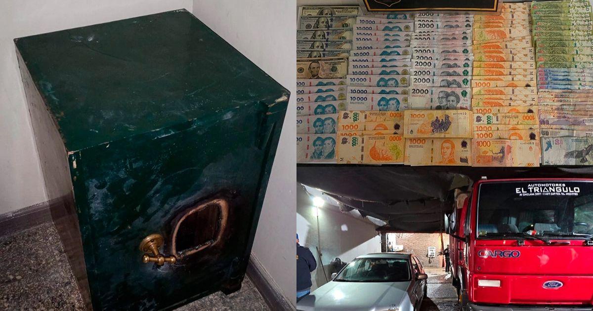 Millonario robo en una estacioacuten de servicio- ladrones se llevaron dos cajas fuertes