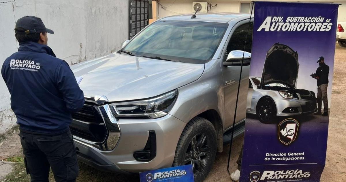 Secuestran camioneta  en la ciudad de La Banda