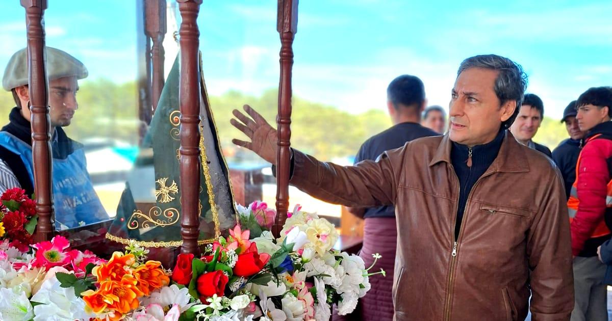 El vicegobernador Silva Neder participoacute de las celebraciones en honor a la Virgen de Huachana 