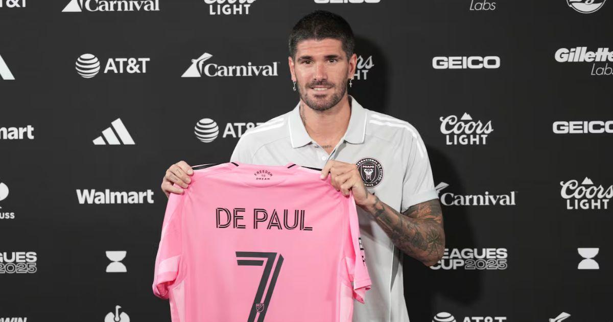 Rodrigo De Paul fue presentado oficialmente en el Inter Miami