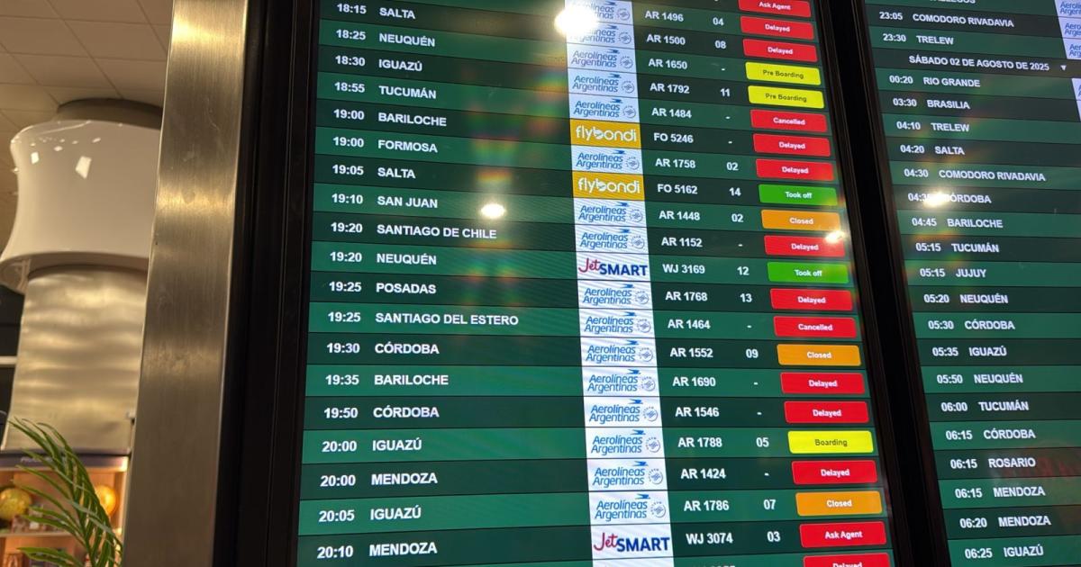 Peacutesimo servicio de Aeroliacuteneas- miles de pasajeros a la deriva en Buenos Aires