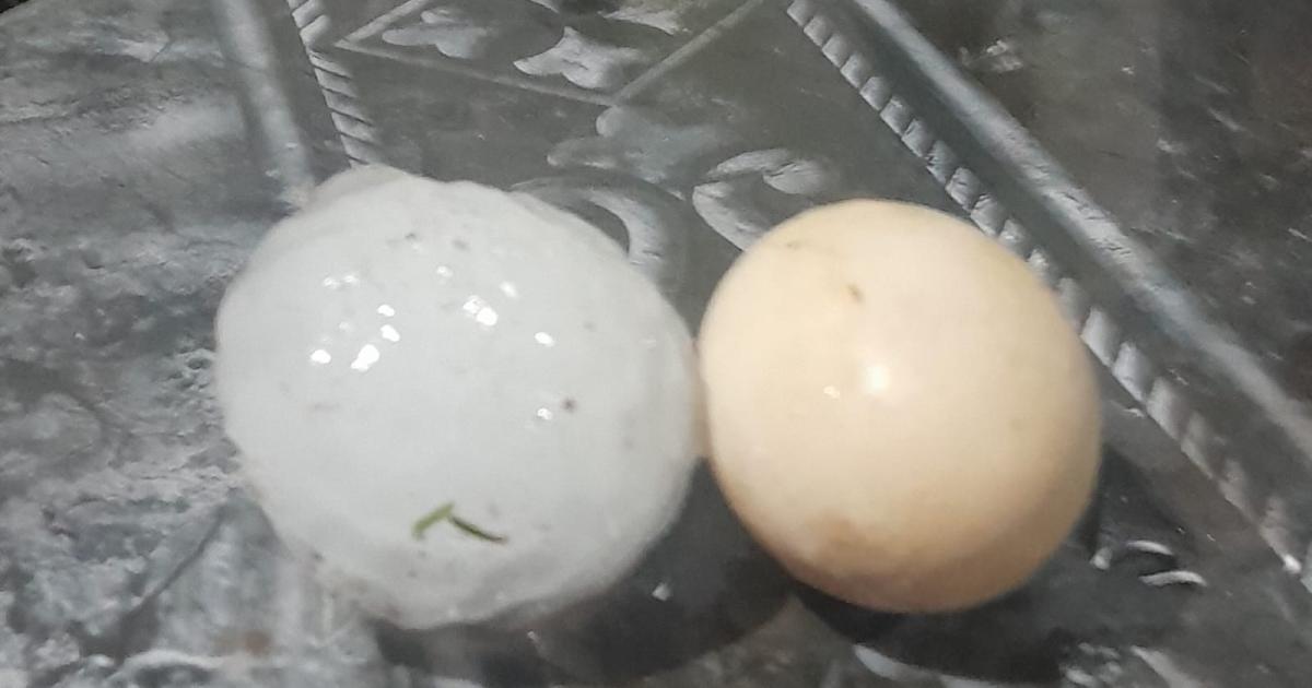 Fuerte caiacuteda de granizo sorprendioacute a localidades del sudeste santiaguentildeo