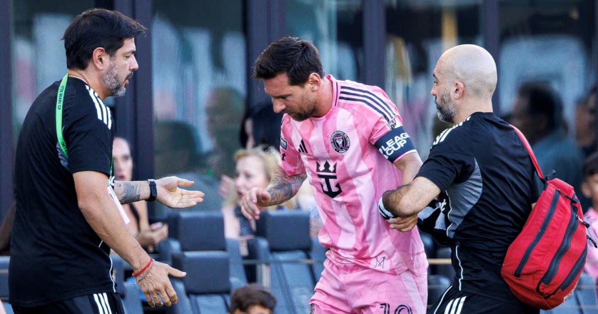 Inter Miami confirmó que Messi sufrió una lesión muscular leve