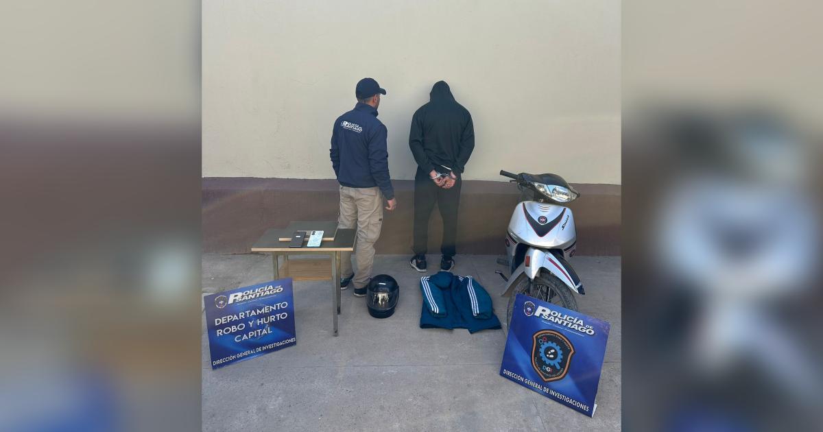 Uno detenido y otro proacutefugo tras robos con modalidad arrebato en moto