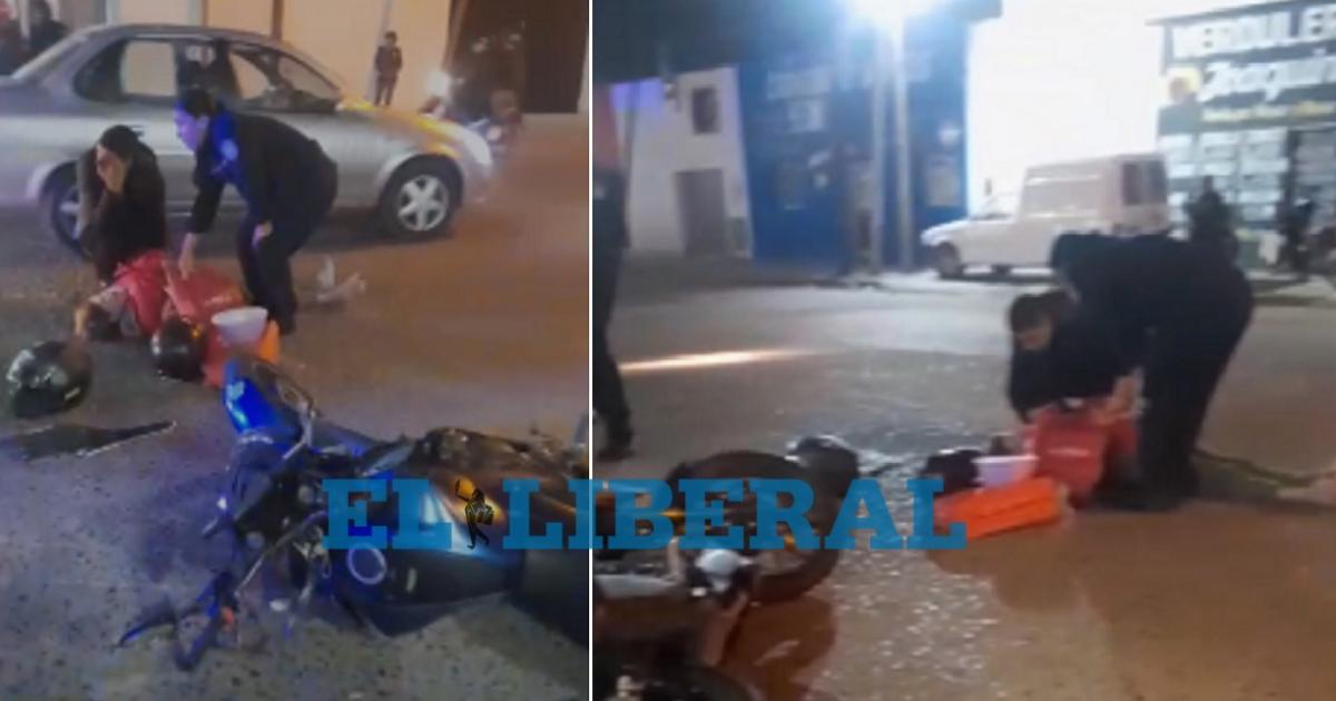 Video- una mujer resultoacute herida en un accidente de traacutensito en el barrio Mosconi