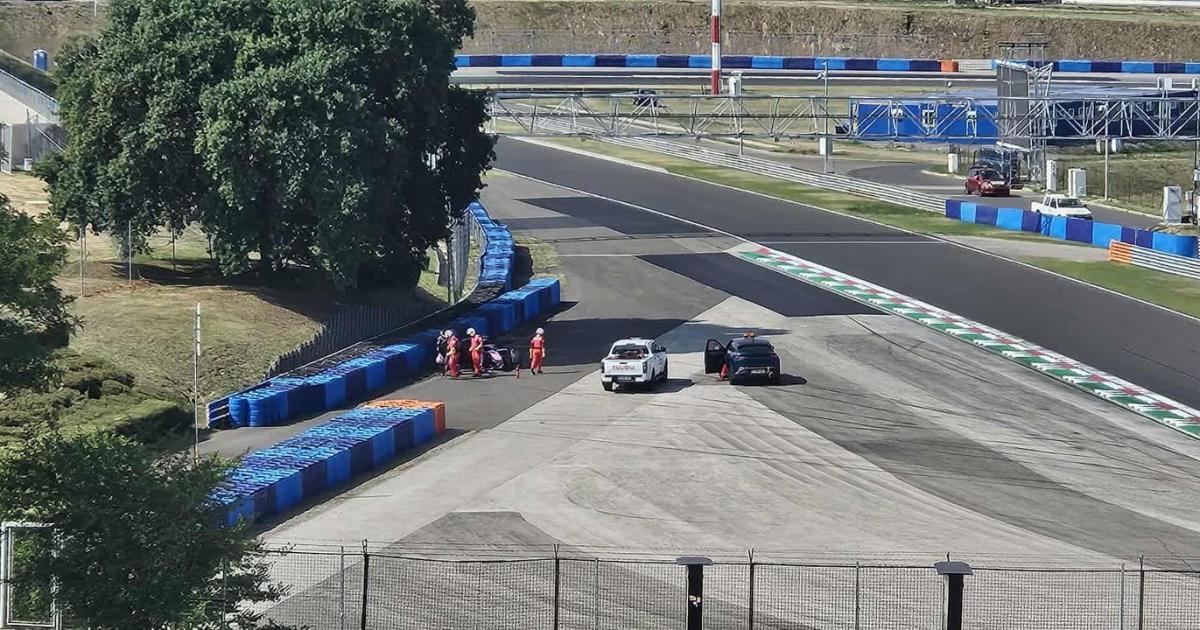 Franco Colapinto accidentado (Foto- Redes Sociales)