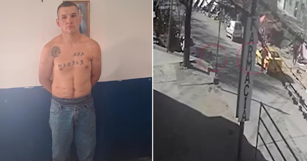 Matías Jurado detenido  Video de la cmara de seguridad