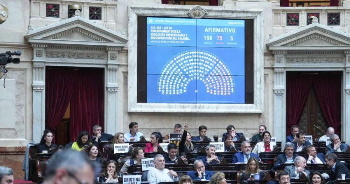 La Ley de Financiamiento Universitario obtuvo media sancioacuten en la Caacutemara de Diputados