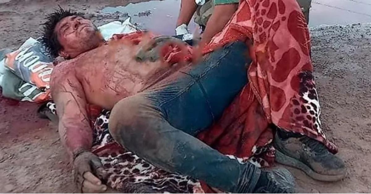 BALAS Y MISTERIO- Manudo yace en la tierra Urgente lo condujeron al Regional y los cirujanos lograron contener la hemorragia Ahora un tribunal est listo para juzgarlo Enfrentar el debate desde una crcel de Ezeiza