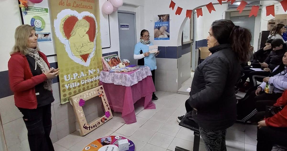 El equipo de la UPA Nordm 3 Villa Griselda destacoacute la importancia de la lactancia materna