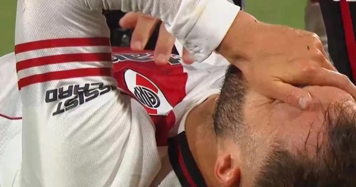 Preocupación en River- Pezzella salió lesionado y entre lgrimas
