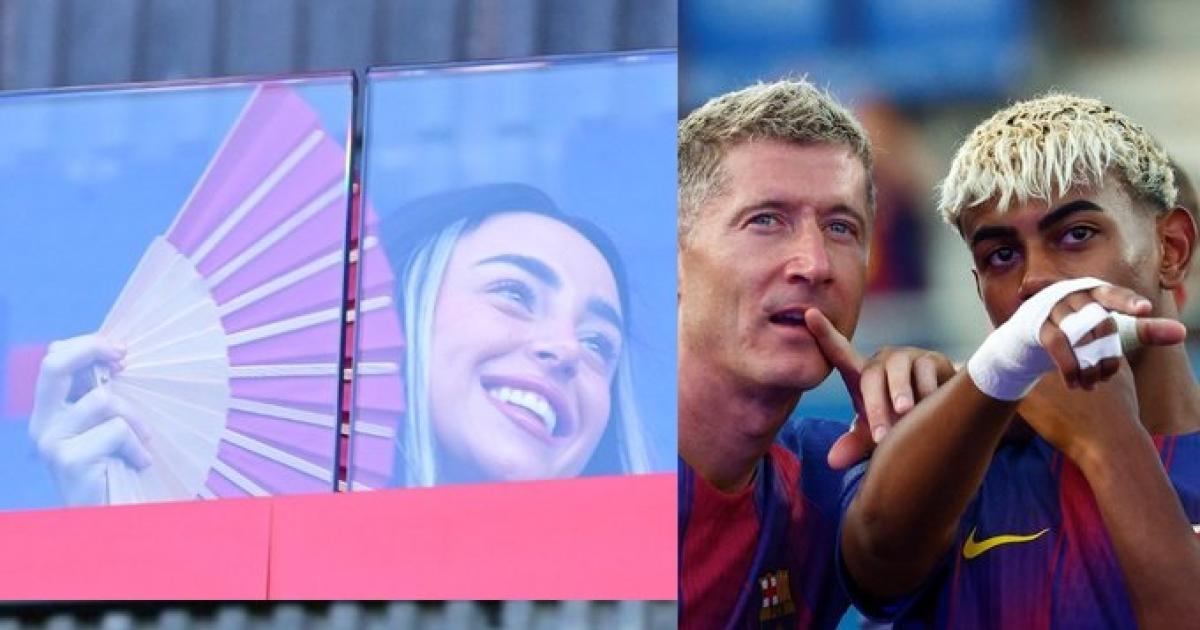 Nuevo romance Nicki Nicole fue a ver jugar a Lamine Yamal