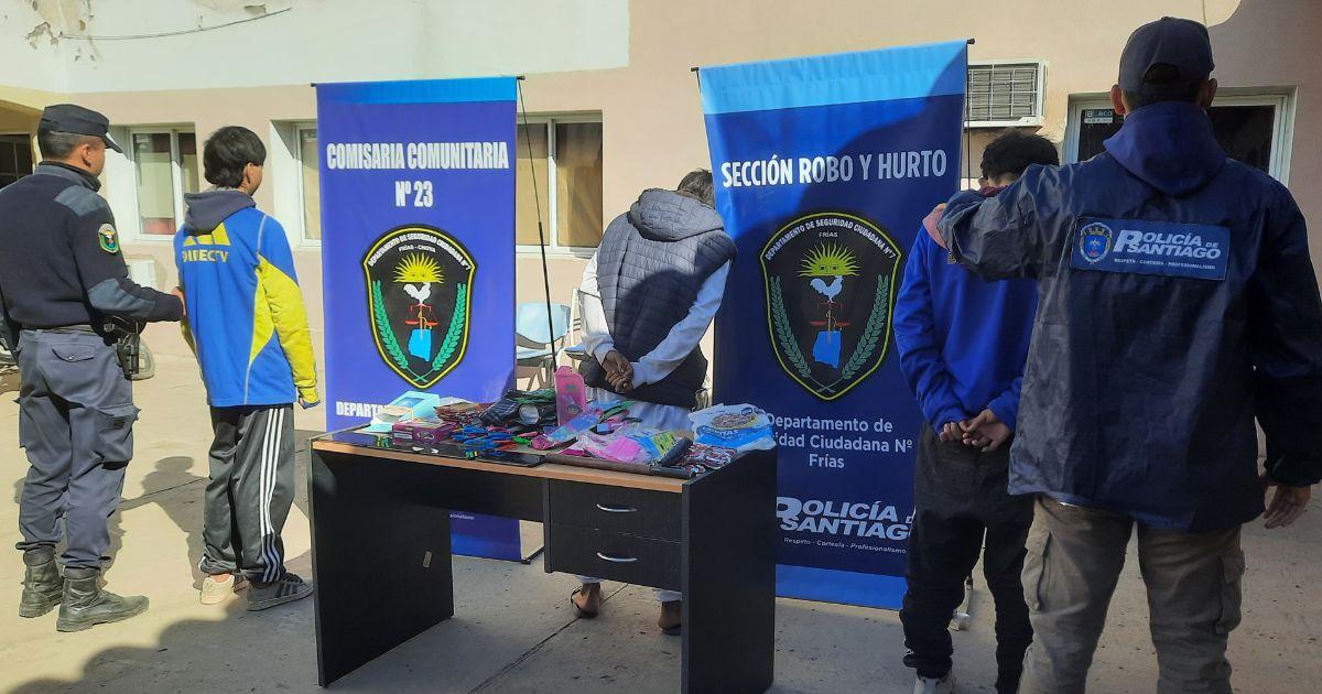 La polici logró detener a los autores del ilícito