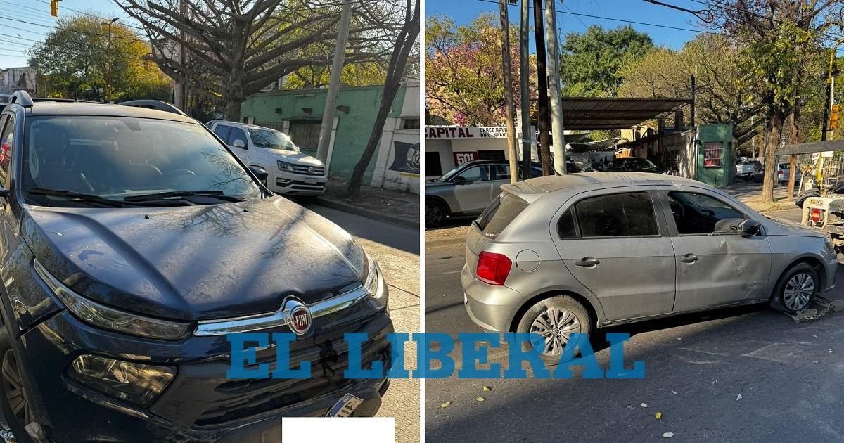 Fuerte choque entre un auto y una camioneta- un conductor resultoacute herido y fue hospitalizado
