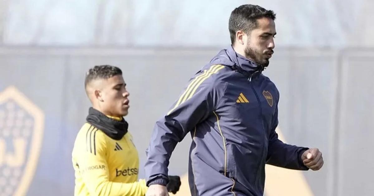 Boca entrenó en Ezeiza con la vuelta de Ayrton Costa y Nicols Figal
