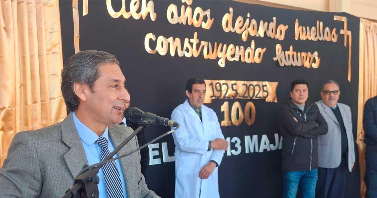 Silva Neder encabezoacute acto por el centenario de la Escuela Ndeg 413 de Majada Sud